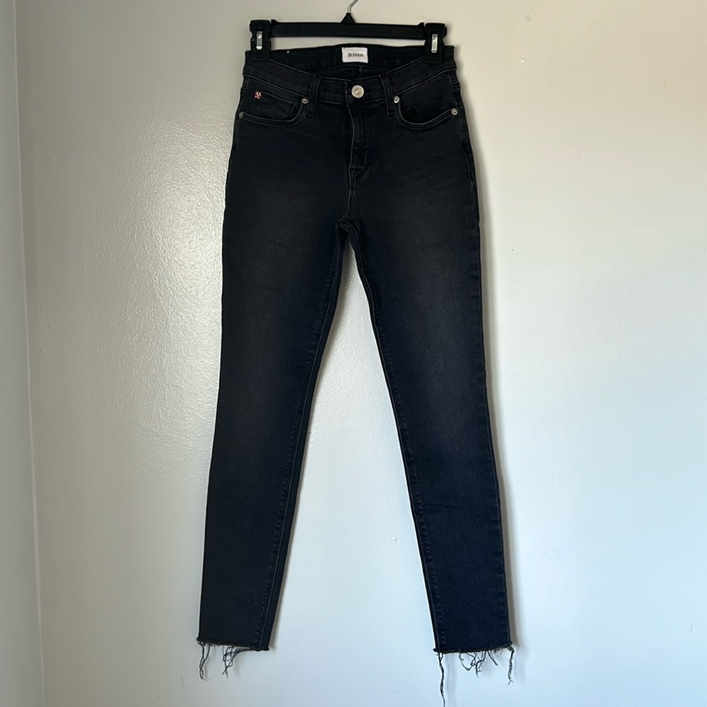 Brand, Hudson Los Angeles. Size 26. Black faded jeans.